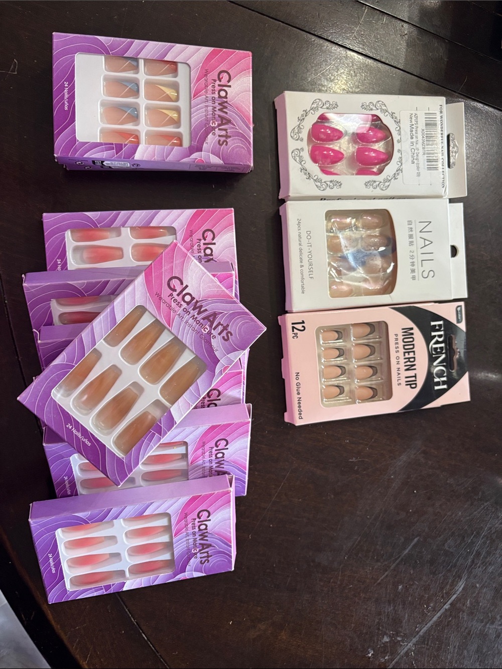 ClawArts Nude & Pink Press-On Nails Set - Assorted Styles